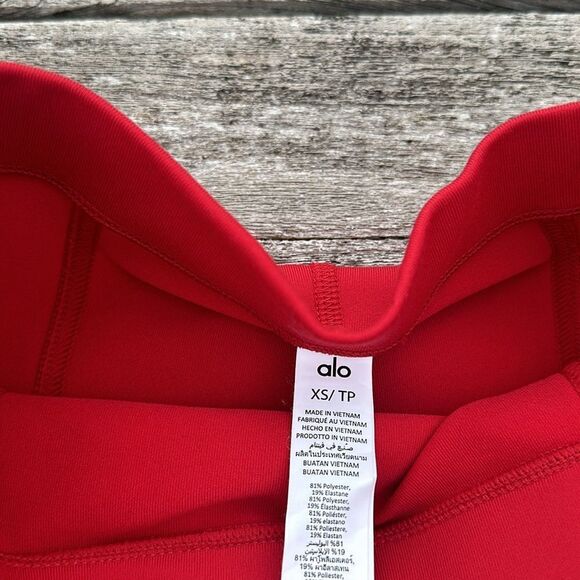 ALO YOGA AIRBRUSH High-Waist Enso Legging classic Red size XS NWT - Picture 6 of 6